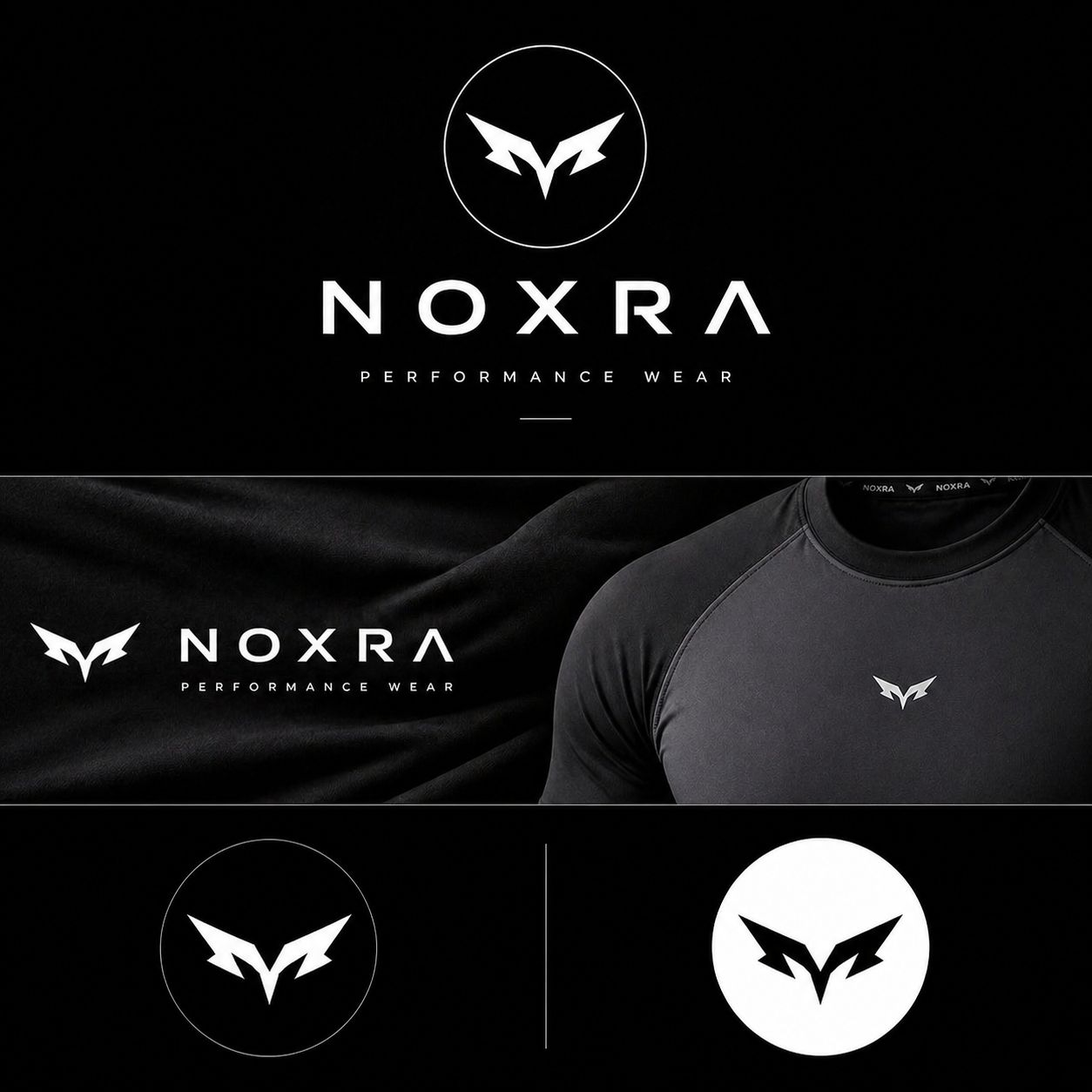NOXRA Premium Compression Gym & Fitness Tişört FÜME