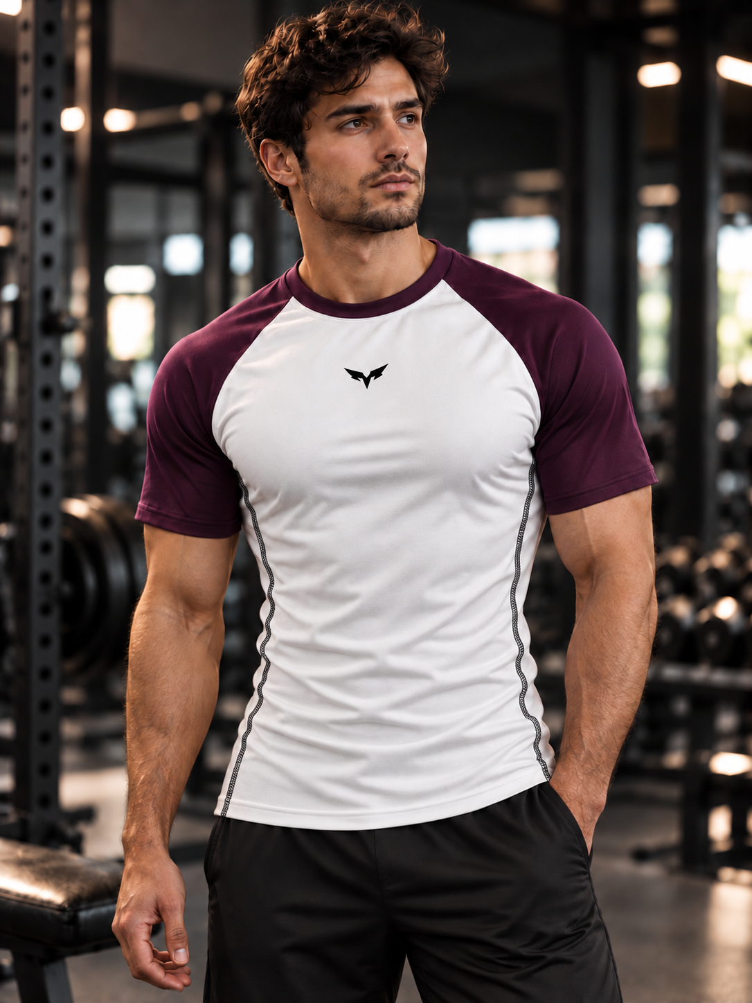 NOXRA Compression beyaz/mürdüm
