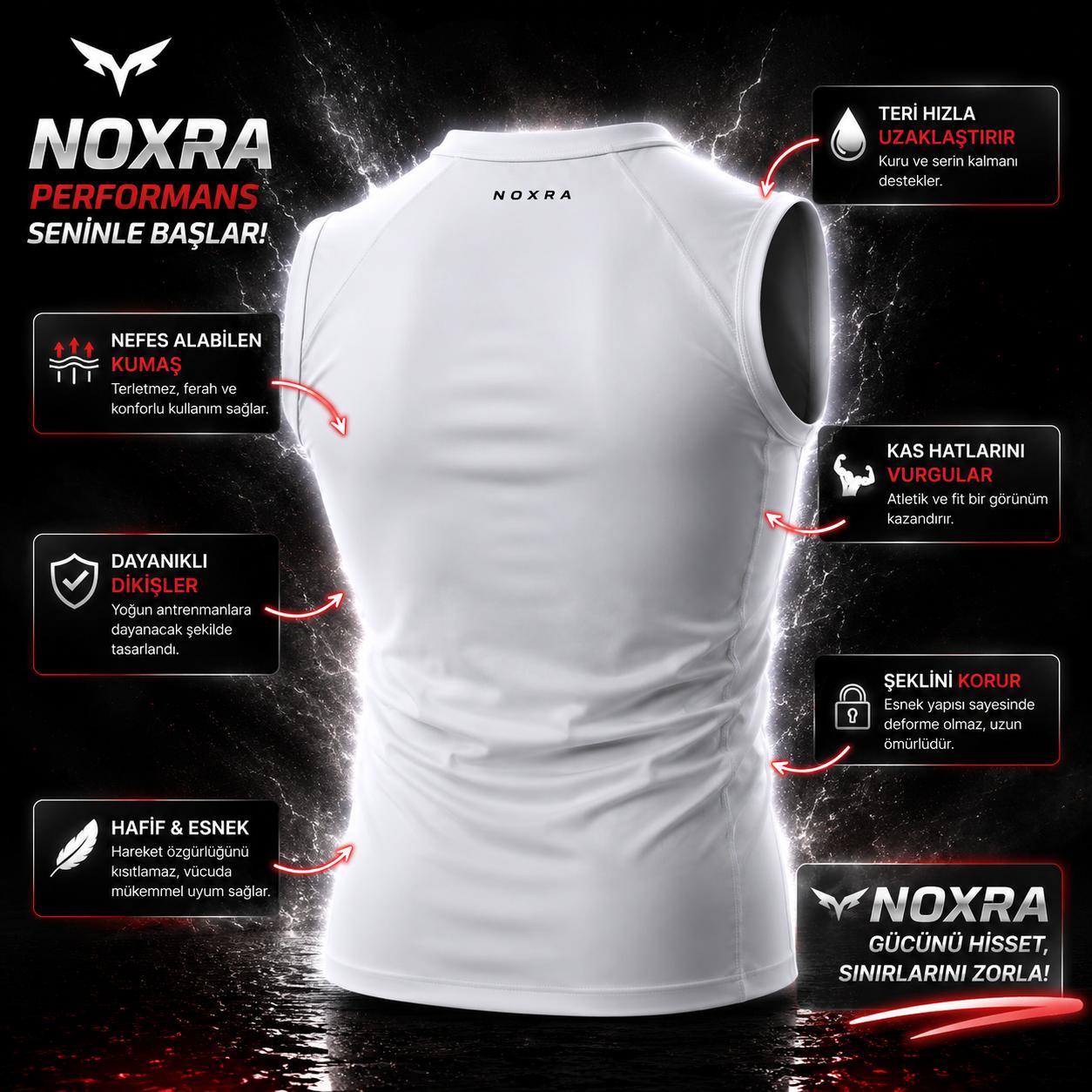 Athletic Compression Slim Fit Spor Tişört