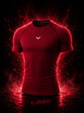 NOXRA Premium Compression Gym & Fitness Tişört BORDO