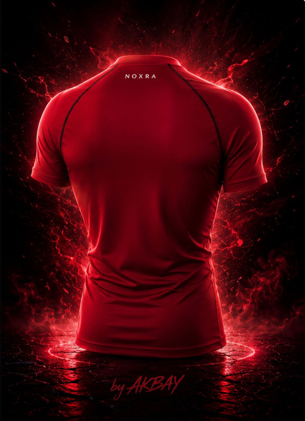 NOXRA Premium Compression Gym & Fitness Tişört BORDO