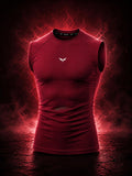 Compression Slim Fit Spor Tişört BORDO