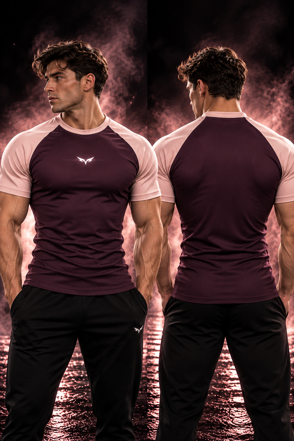 NOXRA Premium Seri Compression pudra pembe / mor