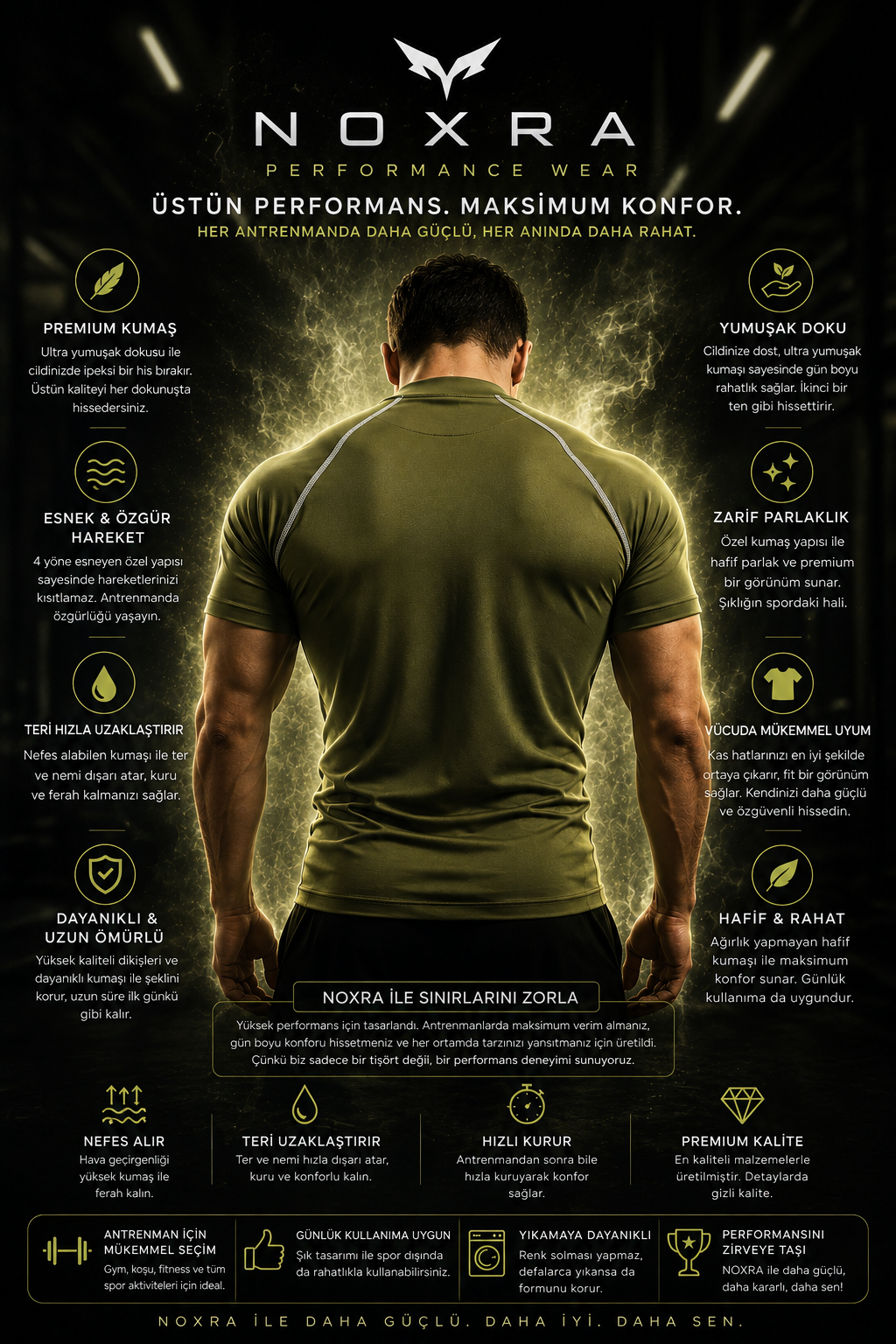 NOXRA Elite Serisi Premium HAKİ